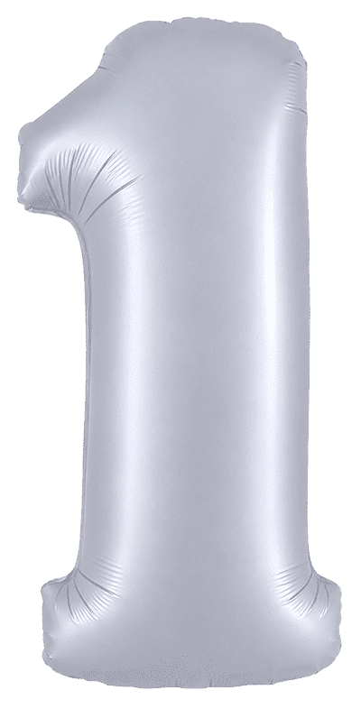 Number 1 - Cobalt Silver, 40"/102cm