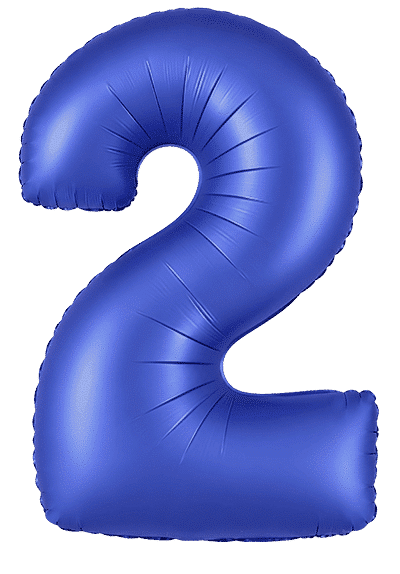 Number 2 - Cobalt Blue, 40"/102cm