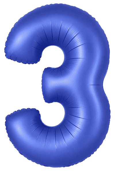 Number 3 - Cobalt Blue, 40"/102cm