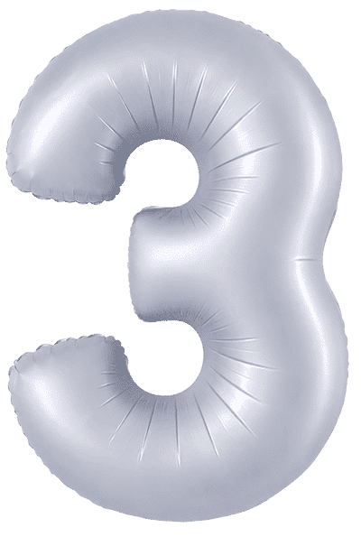 Number 3 - Cobalt Silver, 40"/102cm