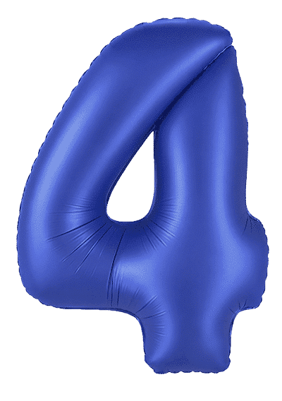 Number 4 - Cobalt Blue, 40"/102cm