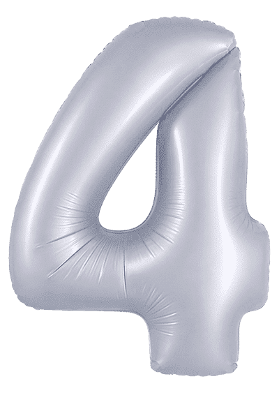 Number 4 - Cobalt Silver, 40"/102cm