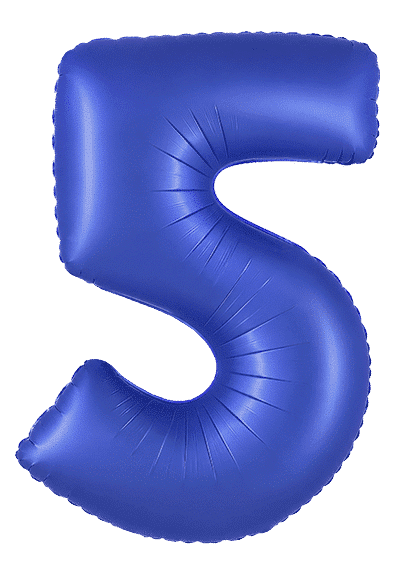 Number 5 - Cobalt Blue, 40"/102cm