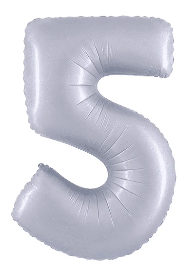 Number 5 - Cobalt Silver, 40"/102cm