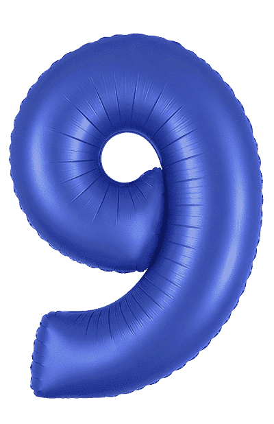 Number 9 - Cobalt Blue, 40"/102cm