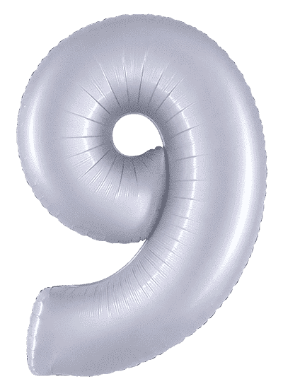 Number 9 - Cobalt Silver, 40"/102cm