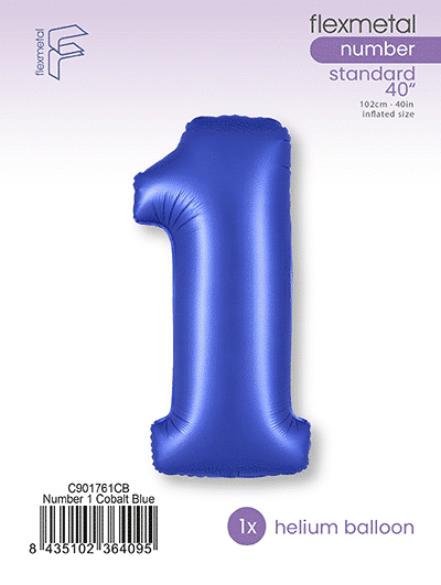 Number 1 - Cobalt Blue, Single Pack