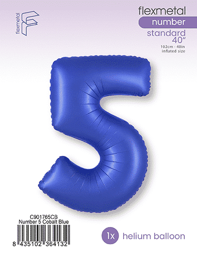 Number 5 - Cobalt Blue, Single Pack