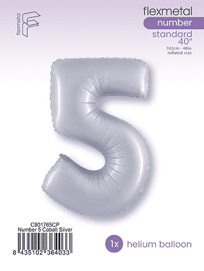 Number 5 - Cobalt Silver, Single Pack
