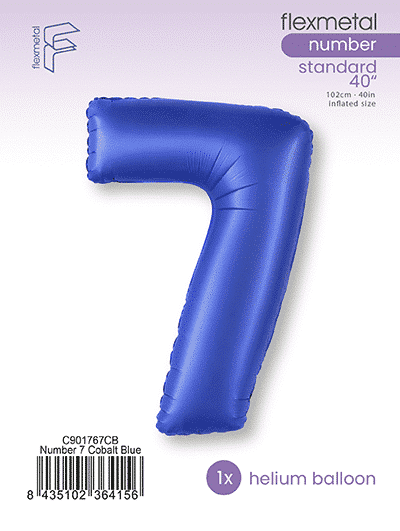 Number 7 - Cobalt Blue, Single Pack
