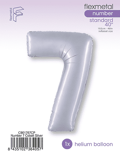 Number 7 - Cobalt Silver, Single Pack