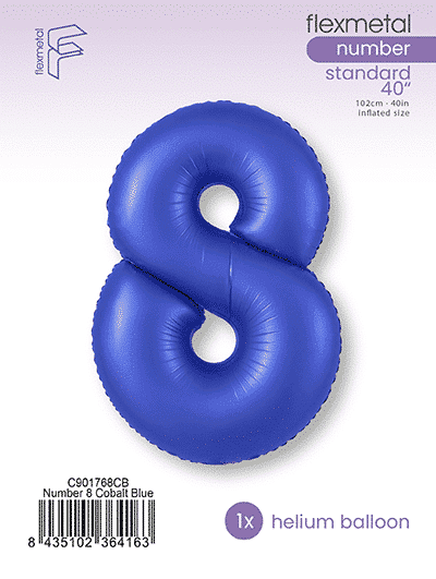 Number 8 - Cobalt Blue, Single Pack